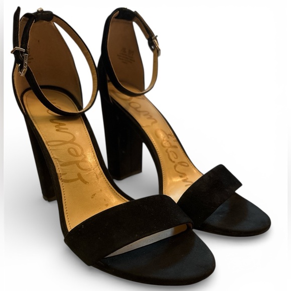 Sam Edelman Shoes - ✨ Sam Edelman Black Suede Ankle-Strap Heels ✨